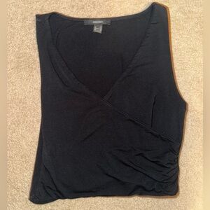 ❤️2 for 10❤️ Black forever21 crossover wrap cropped tank top